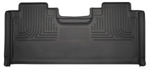 Ford F-150 Floor Mats - Rear - Husky Liners - WeatherBeater - Black - `15-`23